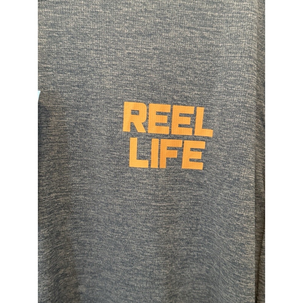 Reel Life Fishing Long Sleeve Paddle Club Destin Pullover Hoodie Shirt Sz L NWT - Picture 4 of 9